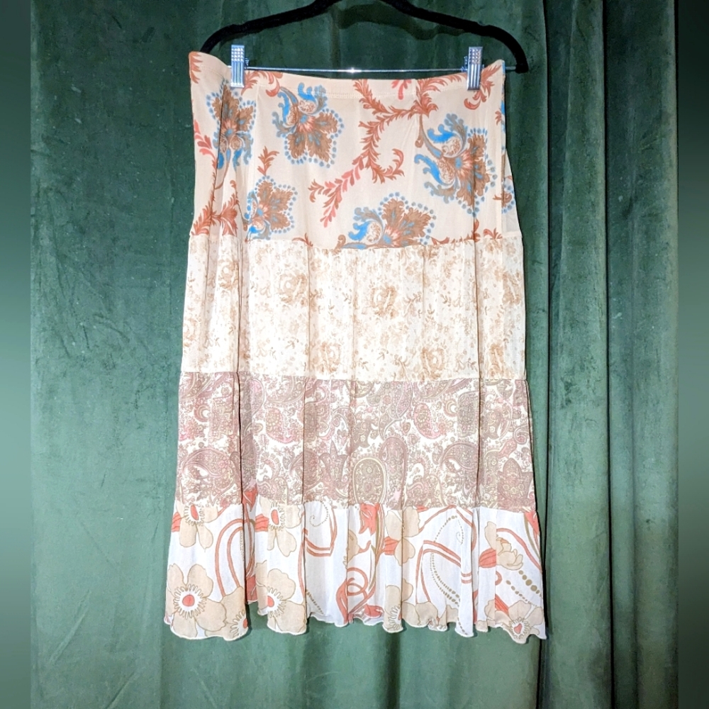 Y2K Bohemian  Express Tiered Skirt